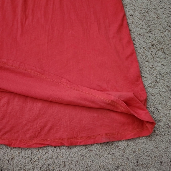 Michael Stars OS One Size Racerback Tank Maxi Dress Coral Pink - Picture 10 of 12